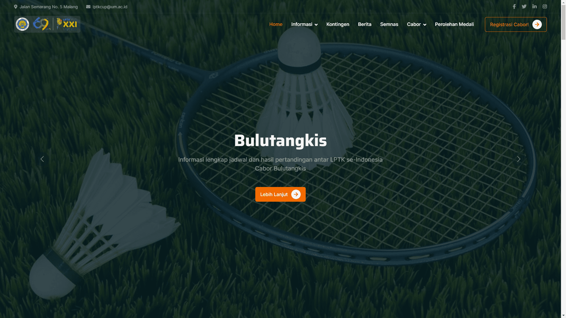 LPTK Cup 2023 Website